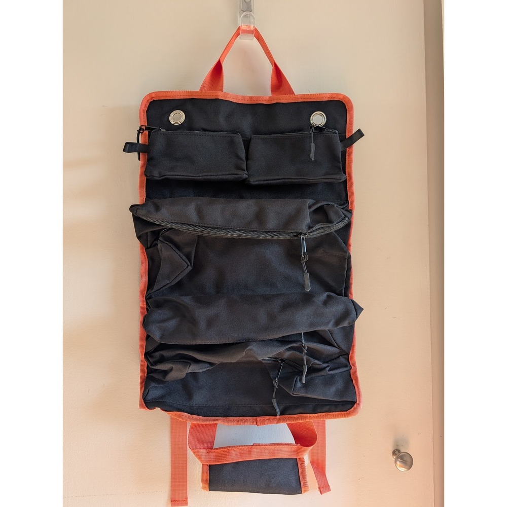 Swiss Design Roll Up Tool Bag Organizer Canvas Multi Pocket Hanging Storage New